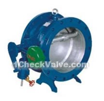 Butterfly buffering check valves