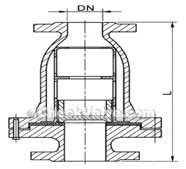 Energy-saving shuttle check valve constructral diagram