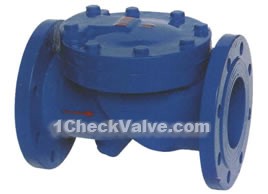 Flange swing rubber disc check valves