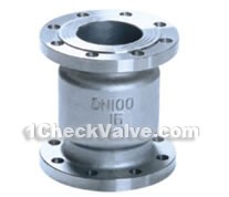 Flange vertical check valves