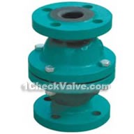 Floating ball-type lined rubber, lined fluorine check valves(pic2)