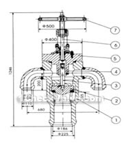 DN175 High pressure heater exit check valve constructral diagram(pic1)