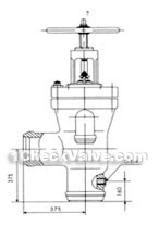 DN175 High pressure heater exit check valve constructral diagram(pic2)