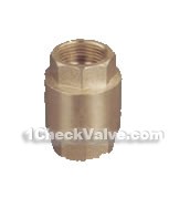 Internal thread vertical brass check valves