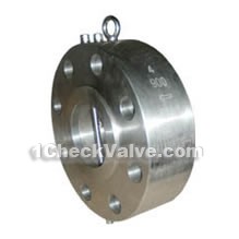 Lug wafer double disc swing check valves