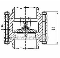 Lug wafer double disc swing check valve constructral diagram(pic3)