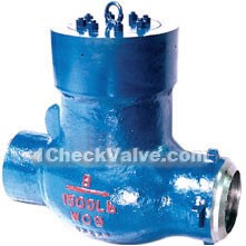 Pound power station swing check valves