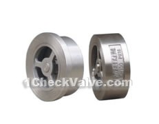 Wafer lift check valves