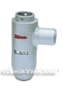 Welded lift angle-type check valves