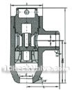 Welded lift angle-type check valve constructral diagram