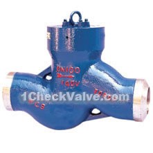 Welding power station lift check valves