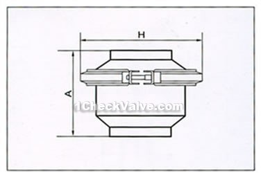 Welding stainless steel sanitary check valve constructral diagram